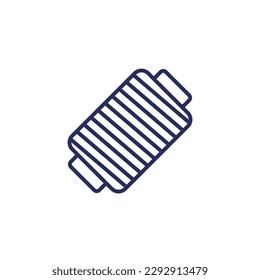 thread reel line icon on white