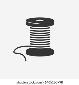 Thread reel, sewing, tailor icon. New trendy thread reel vector illustration symbol.