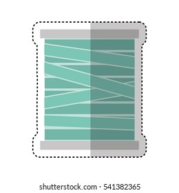 Thread roll isolated icon vector illustration design