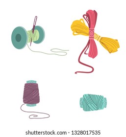 thread set, vector illustration