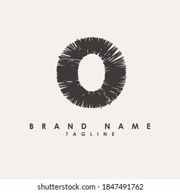 Thread Sewing Letters Monogram Letter Alphabet O Logo Design
