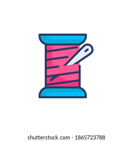 Thread Spool icon in vector. Logotype