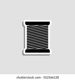 Thread spool  icon - vector  sticker