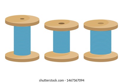 Thread spool vector design illustration isolated on white background