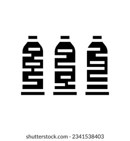 thread spools embroidery hobby glyph icon vector. thread spools embroidery hobby sign. isolated symbol illustration