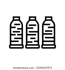 thread spools embroidery hobby line icon vector. thread spools embroidery hobby sign. isolated contour symbol black illustration
