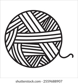 Thread stock icon outline vector