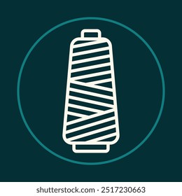 Thread ícone da moda ilustração vetorial abstrato fino colorido arte adorável design.eps