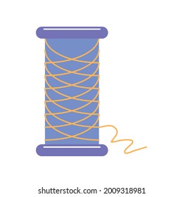 thread tube knitted isolated icon