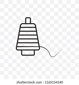 Thread vector icon isolated on transparent background, Thread logo concept
