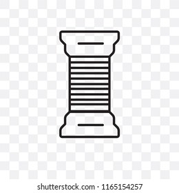 Thread vector icon isolated on transparent background, Thread logo concept