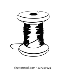 Thread Vector Illustration Isolated On White Stock Vector (Royalty Free ...