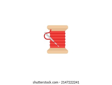 Thread Vector Isolated Emoticon. Thread Icon