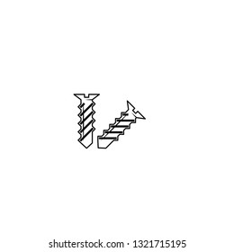 threaded screw icon