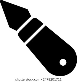 threader glyph icon illustration vector