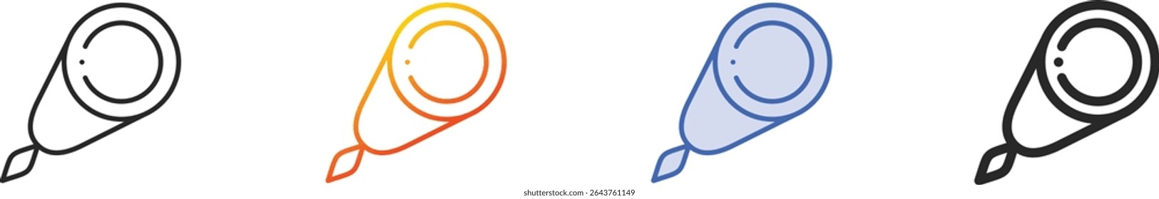 threader icon.Thin Linear, Gradient, Blue Stroke and bold Style Design Isolated On White Background