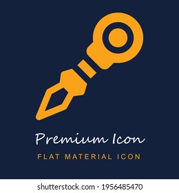 Threader premium material ui ux isolated vector icon in navy blue and orange colors