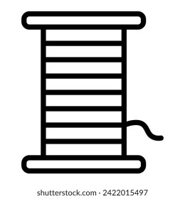 Threader Roll Vector Line Icon Design