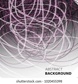 Threads chaos background. Abstract lines composition. Scientific background. Applicable for covers, club poster, placard, title page. Eps10 vector.