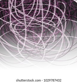 Threads chaos background. Abstract lines composition. Scientific background. Applicable for covers, club poster, placard, title page. Eps10 vector.