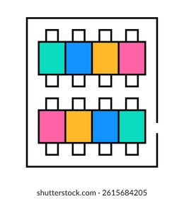 threads set line icon vector. threads set sign. isolated symbol illustration