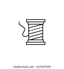 Threads, sewing icon. Simple line, outline vector elements of tailor for ui and ux, website or mobile application