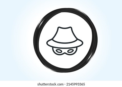 Threat Actors Track Icon Vector Design