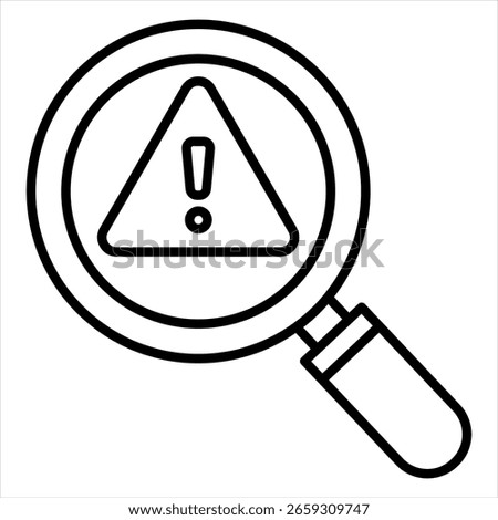 Threat Analysis Outline Icon Vector Illustration