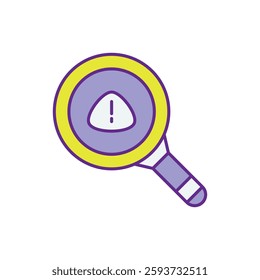 Threat Detection Icon for Cybersecurity and Risk Management