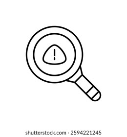 Threat Detection Icon for Cybersecurity and Risk Management