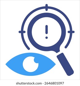 Threat Detection Icon-Element für Design