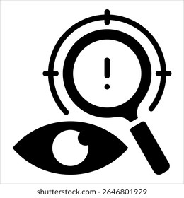 Threat Detection Icon Element For Design
