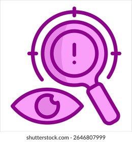 Threat Detection Icon-Element für Design