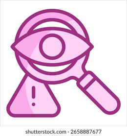 Threat Detection Icon Element For Design