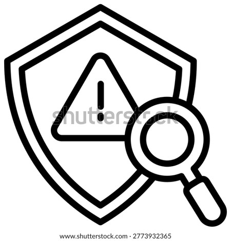 Threat Detection Icon Element For Design