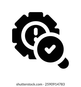 threat detection solid icon. vector icon for your website, mobile, presentation, and logo design.