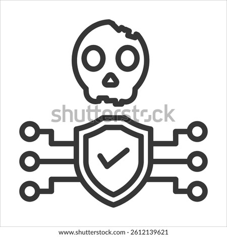 Threat Icon Vector Illustration Outline
