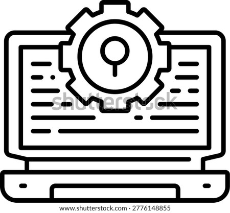 Threat Intelligence Feed Illustration vector Icon Design