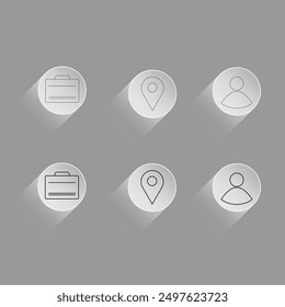 Three (3) Editable Icon Set 
