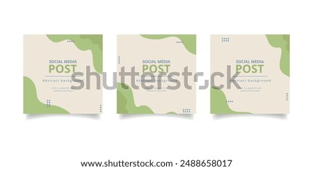Three abstarct backgrounds on social media.