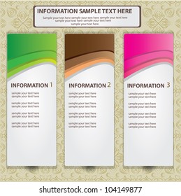 Three abstract banners,Vector