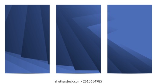 Three abstract blue shapes create a modern graphic for the webpage. Geometric shapes are layered and cast shadows in different shades of blue.