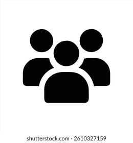 Three abstract figures are portrayed in a minimalist vector art style, representing unity and collaboration. They stand closely, symbolizing teamwork and community engagement.
