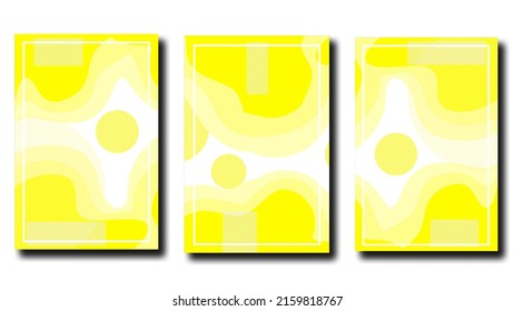 three abstract fluid shaped background designs. can be used as a cover, poster or something else