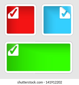 three abstract frame for text