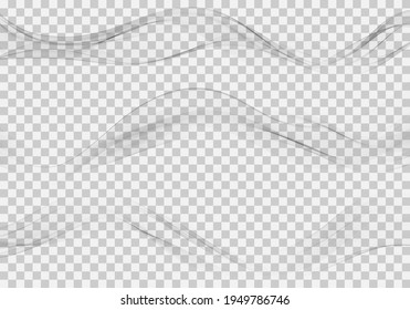 Three abstract swoosh smooth border line background
