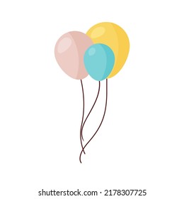 Three Air Balloons on a thread