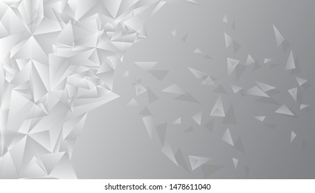 three angle with shadow for background or wallpaper 3d