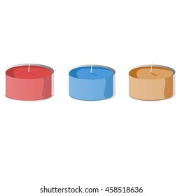 Three aroma candles