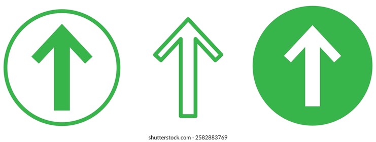 Three Up Arrow duotone line icon , vector, pixel perfect, illustrator file.